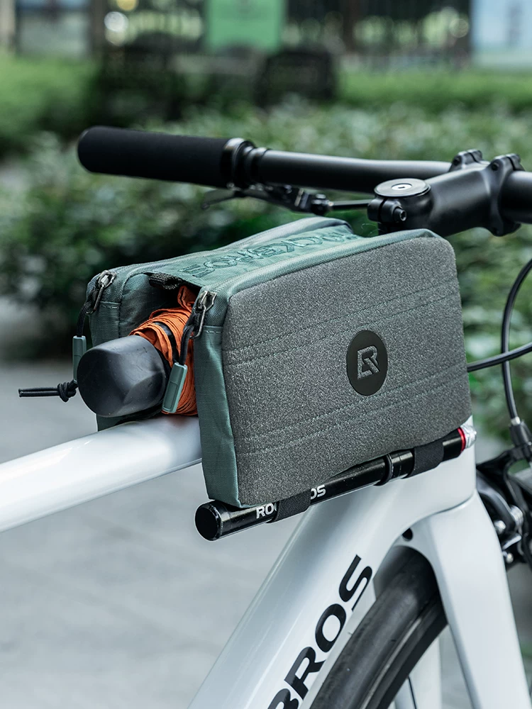 Túi đựng đồ phía trước xe đạp Rock Brothers, túi khung xe đạp leo núi, túi yên xe, thiết bị đạp xe lắp đặt treo