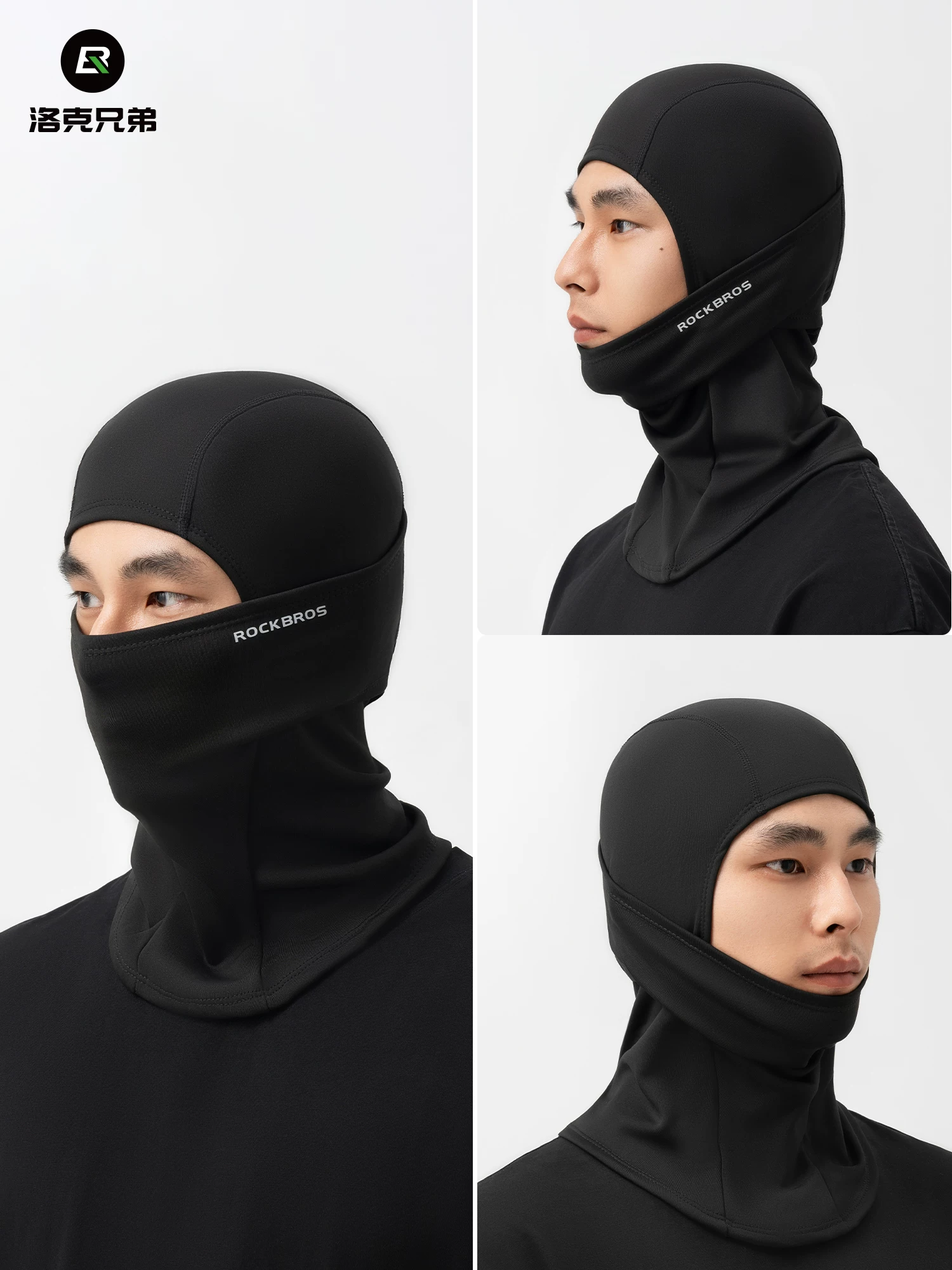 Mũ trùm đầu đi xe đạp Rock Brothers, chất liệu lông cừu, che kín mặt, chống gió, giữ ấm, dùng cho mùa thu đông, giữ ấm cổ khi trượt tuyết, dành cho nam và nữ