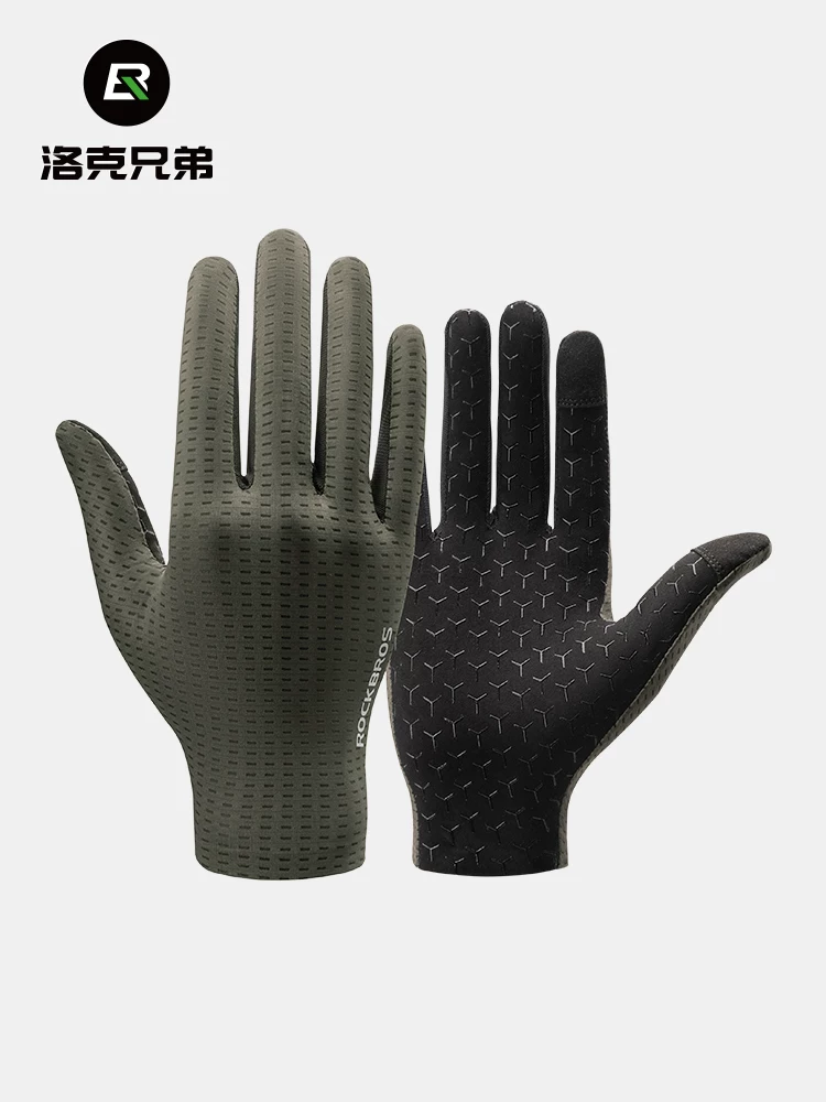 Rock Brothers xe đạp đường bộ găng tay đi xe đạp ngón tay dài nửa ngón tay xe đạp găng tay thể thao ngón tay ngắn mùa xuân hè thu unisex