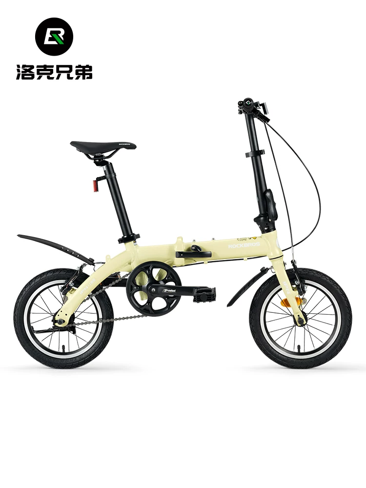 Xe đạp gấp Rock Brothers 14inch Xe đạp đi lại thông thường Xe đạp di động thoải mái gấp nhanh dành cho sinh viên dành cho nam và nữ
