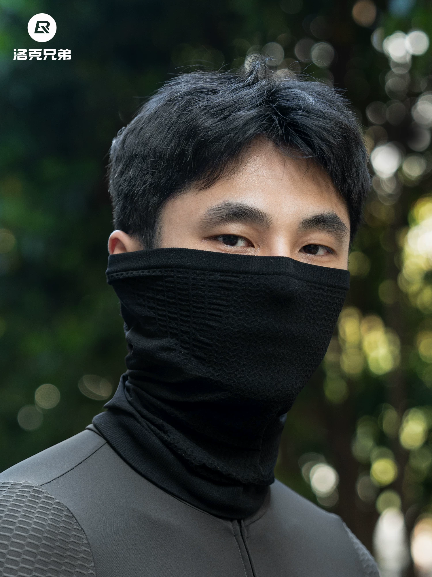 Mặt nạ đi xe đạp Rock Brothers chống nắng khăn trùm đầu dệt unisex cổ gaiter xe đạp xe máy che đầu che mặt tất cả các mùa