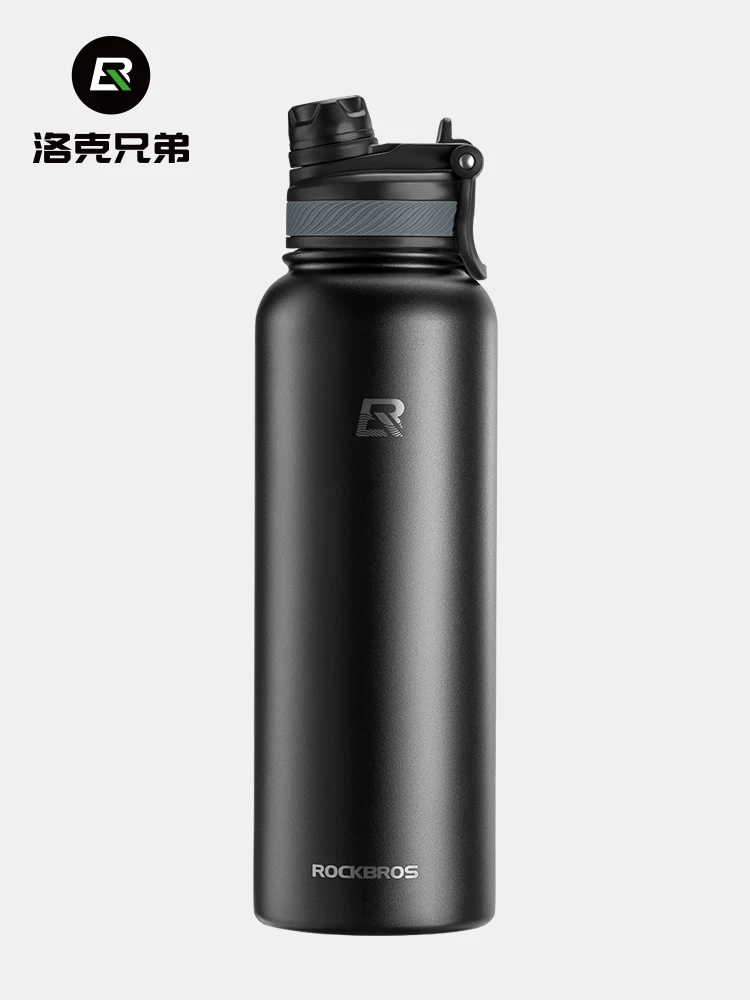 Rock Brothers đi xe đạp bình nước giữ nhiệt cốc xe đạp đường núi thể thao ngoài trời nam nữ dung tích lớn cốc nước bằng thép không gỉ