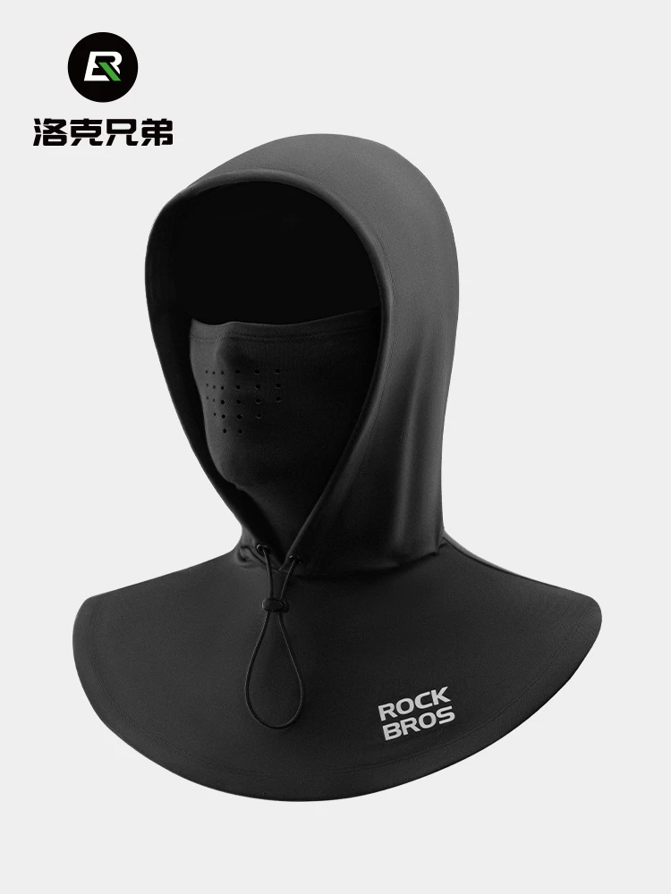 Mũ trùm đầu đi xe đạp Rock Brothers Mặt nạ lông cừu dành cho xe máy hai lớp chống gió và giữ ấm mùa thu đông khi trượt tuyết cho nam và nữ