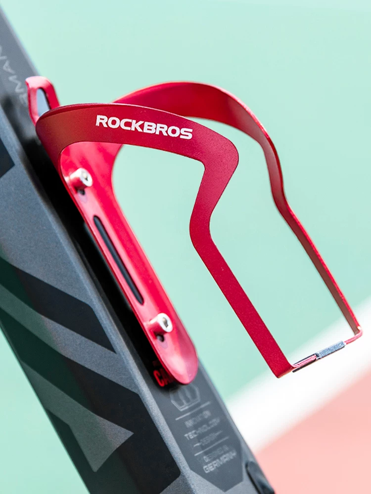 Rock Brothers hợp kim nhôm bình nước lồng xe đạp bình nước lồng xe đạp đường bộ xe đạp leo núi nước giữ cốc đi xe đạp phụ kiện