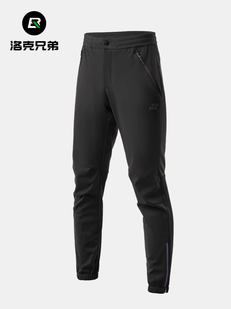Quần đi xe đạp Rock Brothers quần thể thao nam lông cừu ấm áp quần đi xe đạp đường núi ngoài trời mùa đông