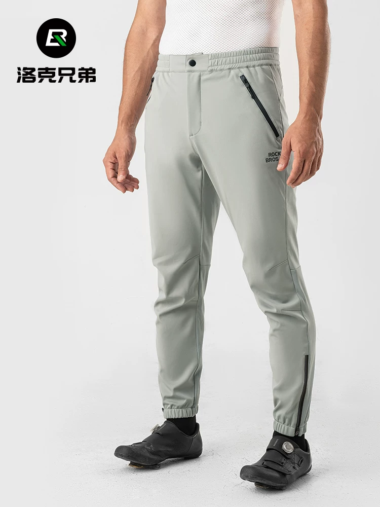 Quần đi xe đạp Rock Brothers quần thể thao nam lông cừu ấm áp quần đi xe đạp đường núi ngoài trời mùa đông