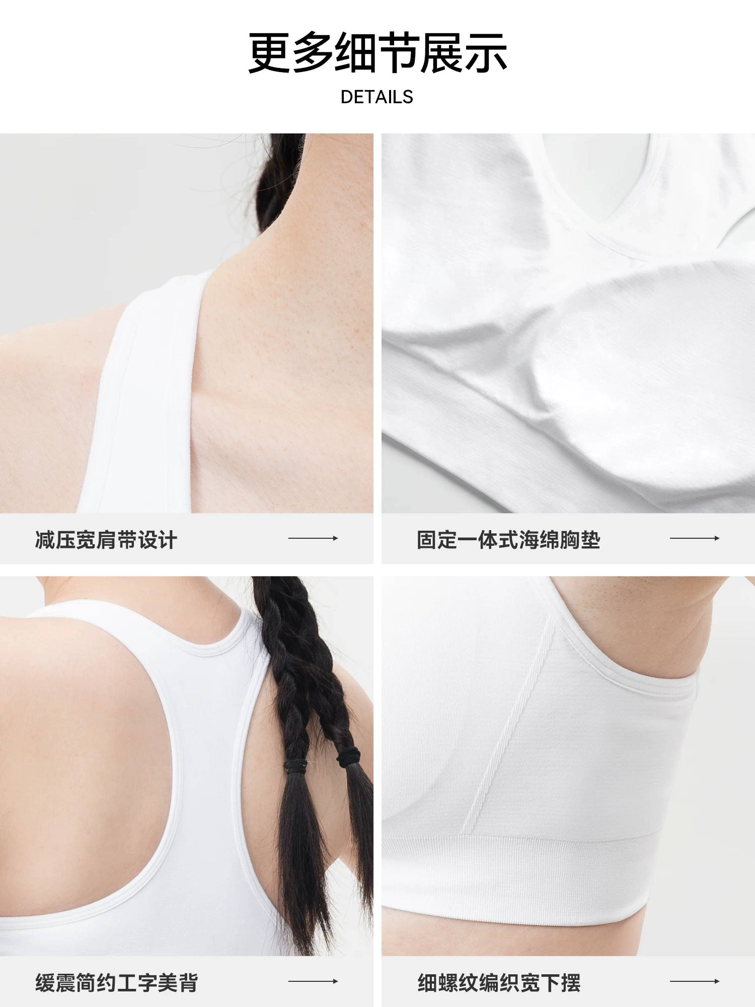 Áo ngực thể thao Rock Brothers racerback có đệm chống chảy xệ tập yoga, đạp xe, chạy bộ, áo chống sốc