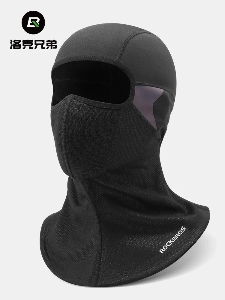 Mặt nạ đi xe máy Rock Brothers, che kín mặt, giữ ấm bằng lông cừu, dùng cho mùa thu đông, chống gió, giữ ấm cổ cho nam và nữ