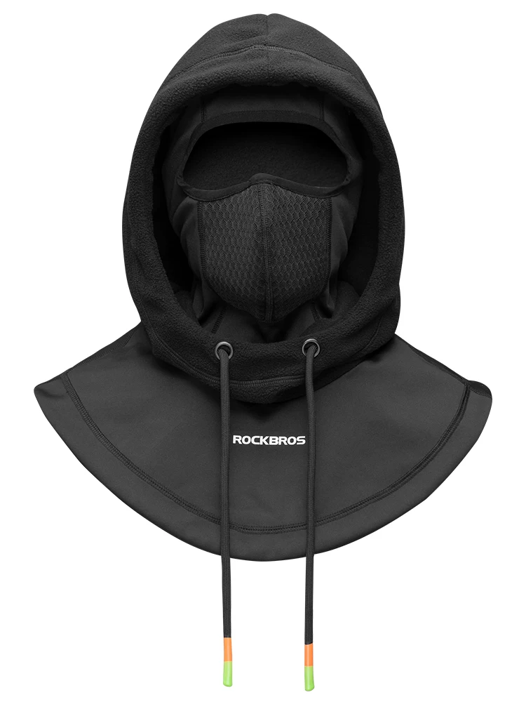 Rock Brothers mũ trùm đầu đi xe đạp nhiệt xe máy xe điện xe đạp mặt nạ nguyên mặt giữ ấm cổ lông cừu chống gió mùa đông