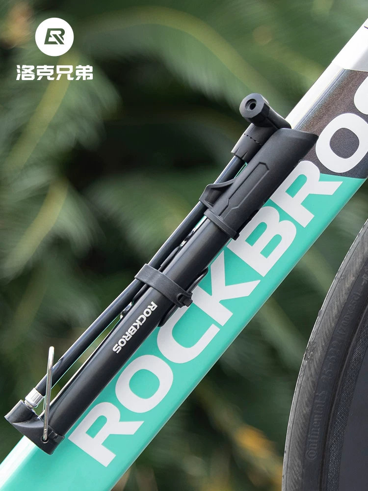 Máy bơm xe đạp Rock Brothers mini di động van Mỹ/Pháp xe đạp đường trường bóng rổ đồ chơi tại nhà máy bơm không khí