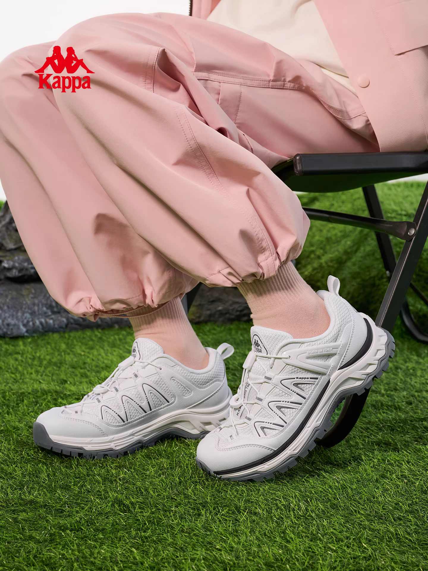 Giày đi bộ ngoài trời nữ Kappa 2025 mùa đông mới thoáng khí chống trơn trượt giày chạy bộ đệm giày thường