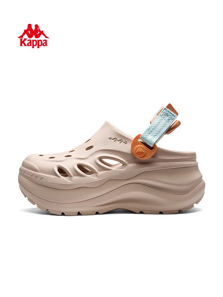 Dép nữ Kappa mùa hè 2025 mới, chống trơn, đi biển, đế dày, tăng chiều cao, đa năng