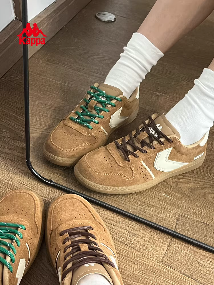 Giày nữ Kappa kiểu retro, giày tập luyện Đức, giày thể thao nữ 2025 mới, giày thể thao cổ thấp phổ biến, giày mùa đông đa năng, giày thường ngày