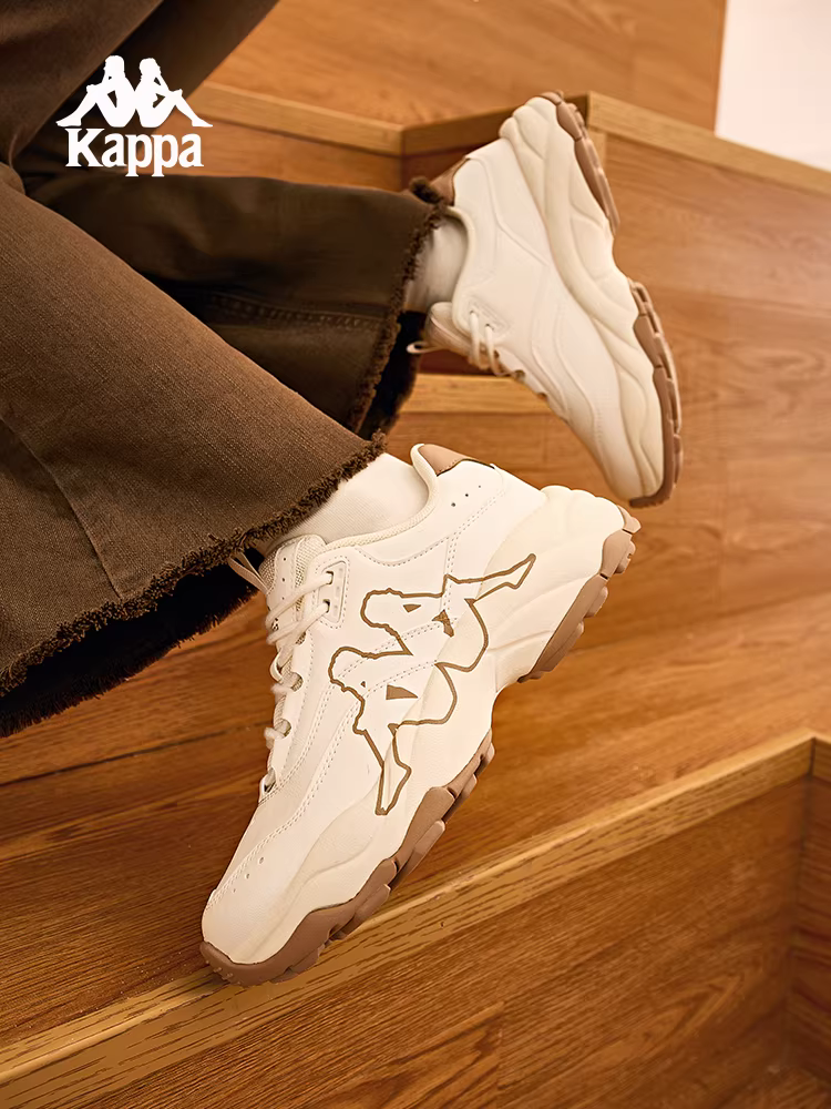 Giày nữ Kappa kiểu retro cổ điển, giày bố mùa đông 2025, giày thể thao đế dày dành cho cặp đôi, giày đa năng, giày thường ngày