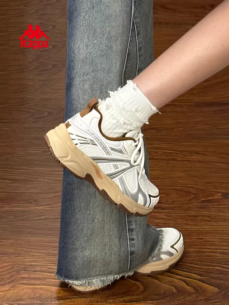 Giày nữ Kappa Bernardo series đế dày kiểu dad shoes nữ mùa đông 2025 mới phong cách retro đa năng