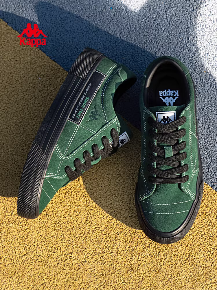 Giày vải nữ Kappa mùa đông 2025 kiểu dáng cổ thấp đế mềm phong cách retro