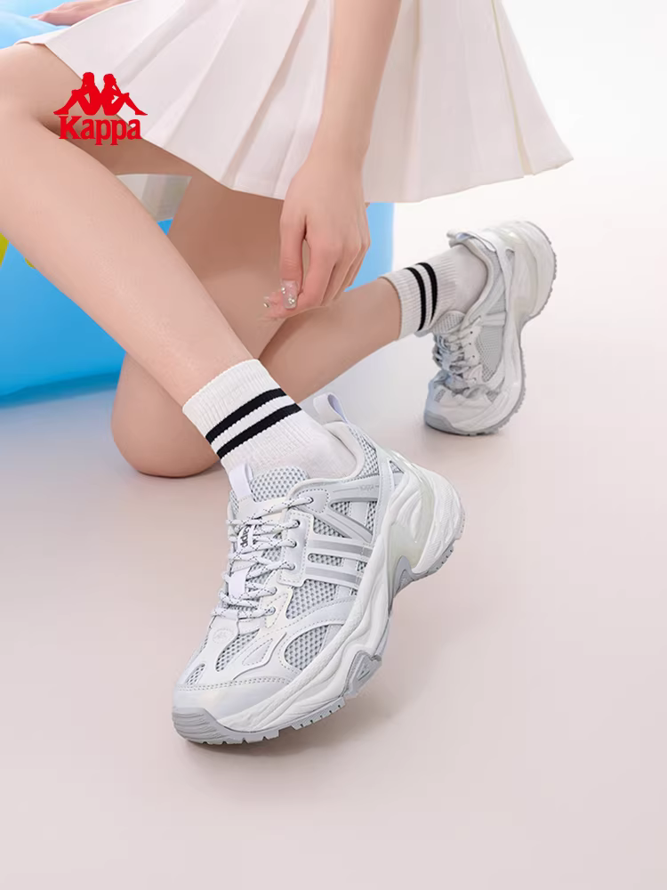 Giảm giá đặc biệt | Giày Kappa nữ chính hãng] Giày bố nữ Kappa mùa đông 2025 mới đế dày thời trang