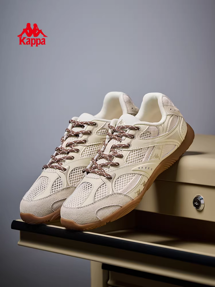 Giày nữ Kappa kiểu retro, giày tập luyện Đức, mùa đông 2025, kiểu thấp cổ, đế mềm, đa năng, thời trang, giày thể thao thường ngày