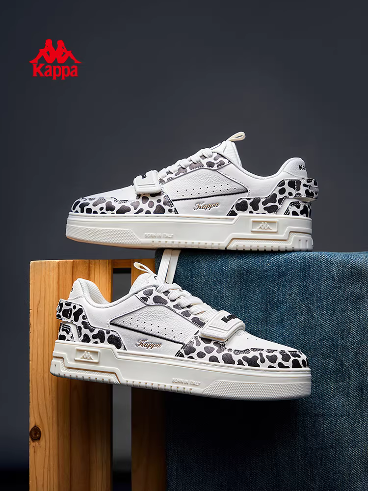 Giày thể thao nữ Kappa mùa hè 2025 mới đa năng giày thể thao màu trắng có dây đeo Velcro kiểu dáng đôi giày thường ngày