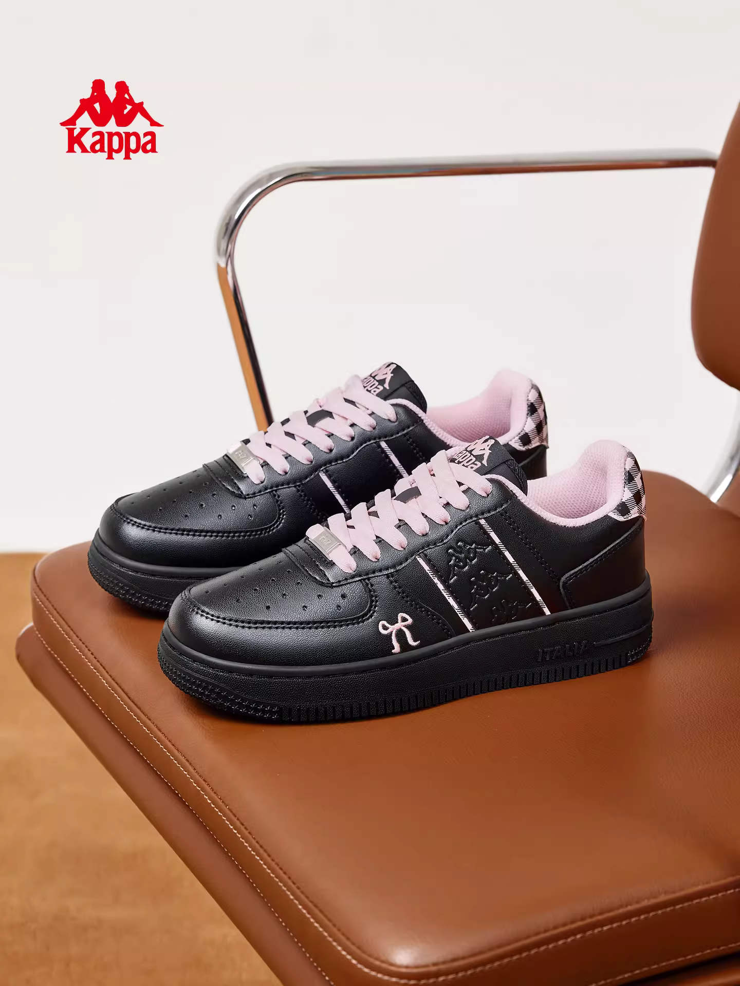 Giày thể thao đế dày Kappa dành cho nữ mùa đông 2025 kiểu dáng mới thời thượng giày trắng phong cách giản dị giày thể thao hợp xu hướng