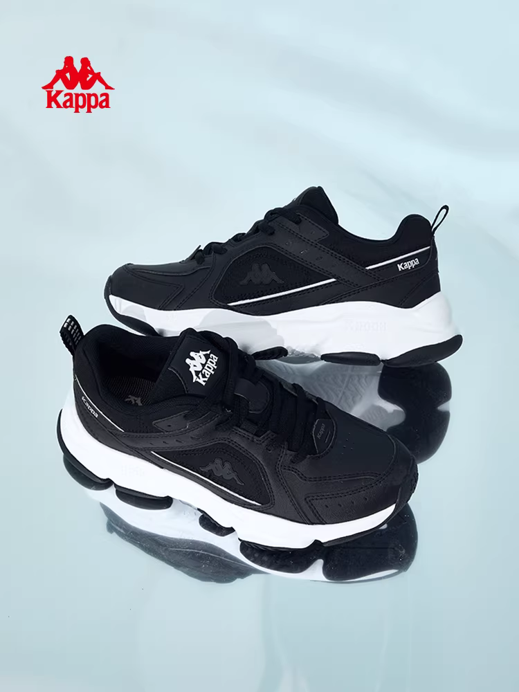 Giày thể thao nam Kappa mùa đông 2025 đế dày kiểu retro màu trắng thời trang đa năng phong cách bố
