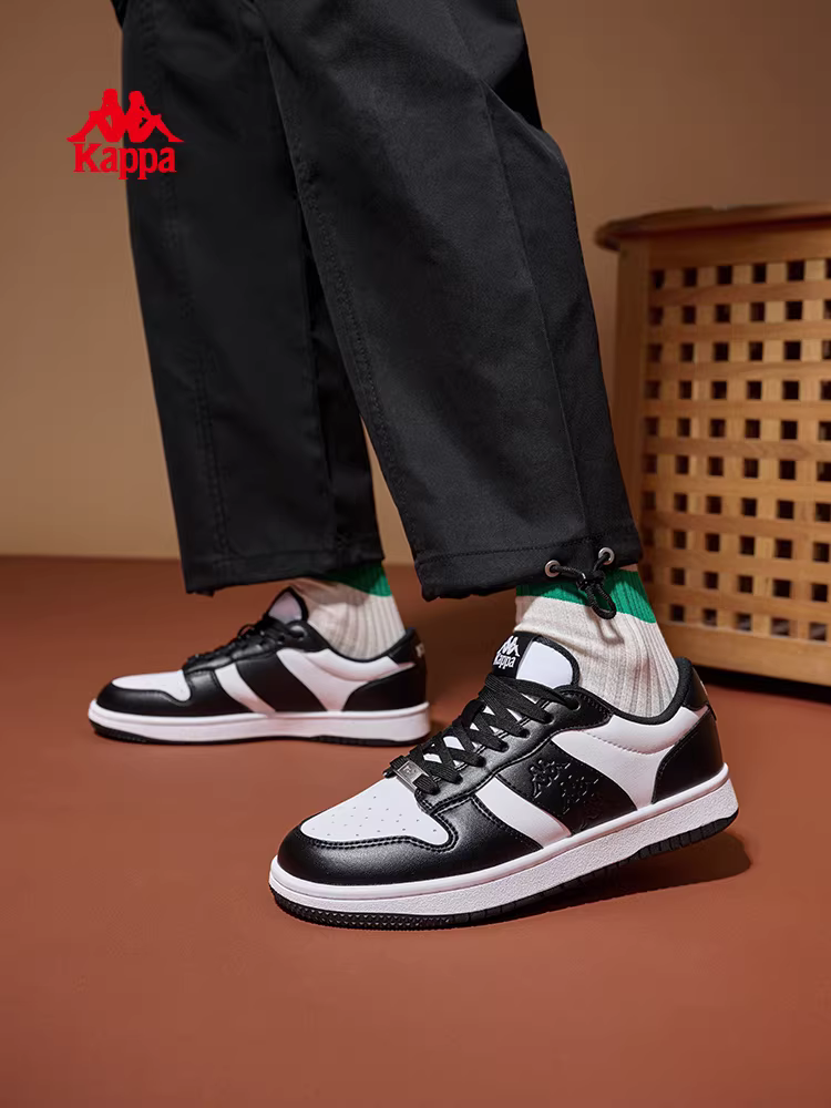 Giày thể thao nam Kappa màu trắng, giày nam mùa đông 2025, giày casual cổ điển retro, giày ván thể thao nam, giày nam thời trang