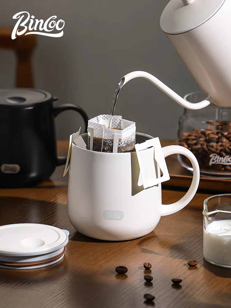 Cốc inox Bincoo316 có nắp, cốc cà phê cách nhiệt, cốc nước, cốc nước văn phòng tại nhà, cốc trà