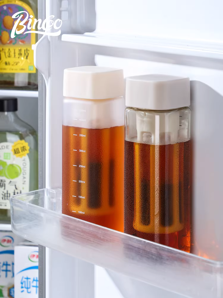 Cốc pha cà phê lạnh Bincoo, bình giữ nhiệt pha trà lạnh di động, chất liệu Tritan đạt chuẩn thực phẩm, bình pha cà phê lạnh kiểu Mỹ