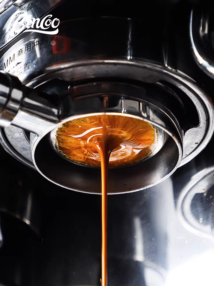 Màng lọc chiết xuất đồng đều bằng thép không gỉ Bincoo, tay cầm máy pha cà phê, khay đựng bột, tấm lọc nung kết