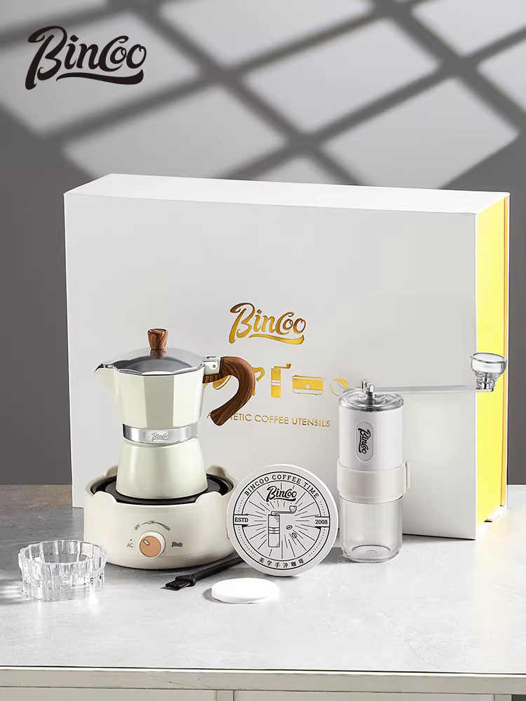 Bộ pha cà phê Moka Bincoo, hộp quà tặng, quà tân gia, quà tặng bạn thân, quà lưu niệm cho bạn gái, quà sinh nhật sáng tạo, quà tặng thiết thực