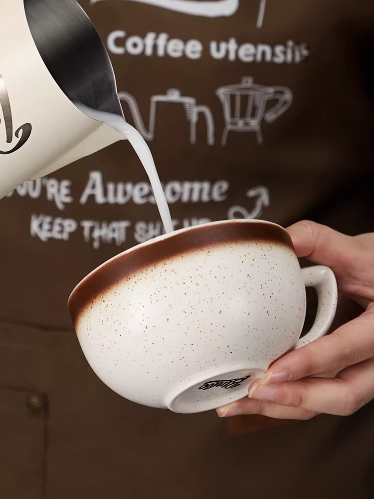 Cốc cà phê Bincoo cốc gốm sứ cao cấp tinh tế chuyên nghiệp cốc nghệ thuật latte cốc chiết xuất latte Mỹ bộ trà chiều