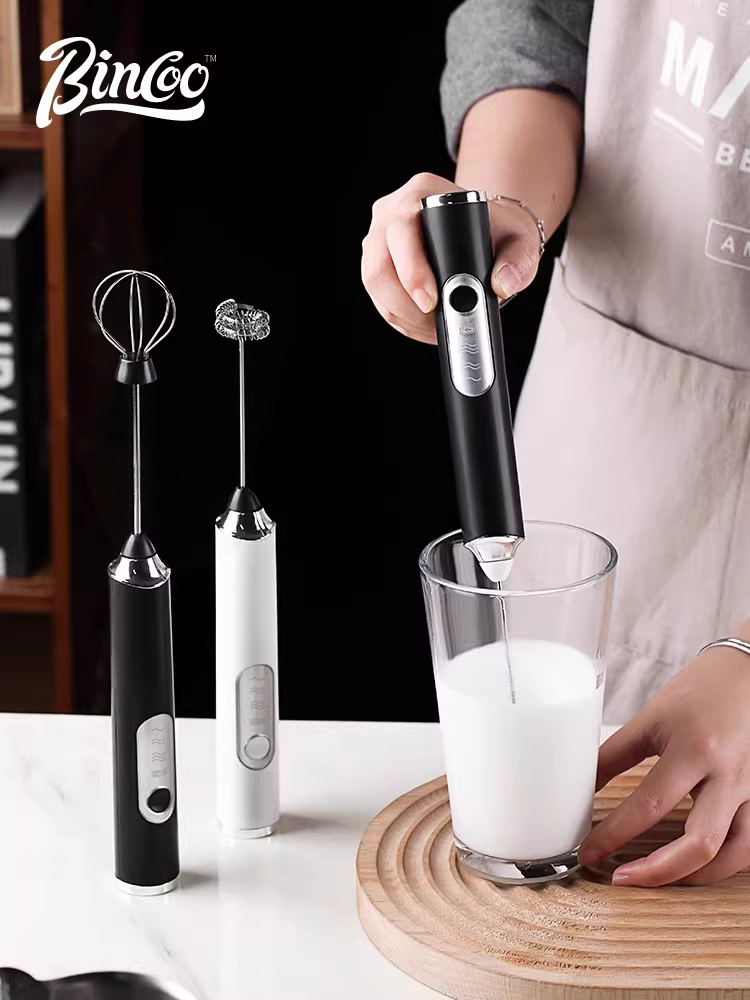 Máy đánh bọt sữa điện Bincoo, máy đánh bọt sữa cà phê, máy đánh bọt sữa cầm tay, máy đánh trứng tự động gia dụng