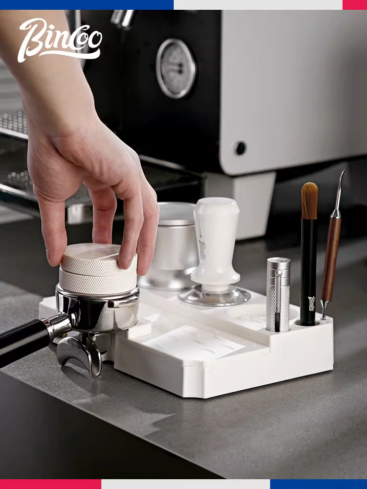 Bộ dụng cụ pha cà phê Bincoo: đế ép cà phê, dụng cụ ép cà phê đàn hồi, dụng cụ phân phối bột cà phê, giá đỡ dụng cụ pha cà phê 51/58mm