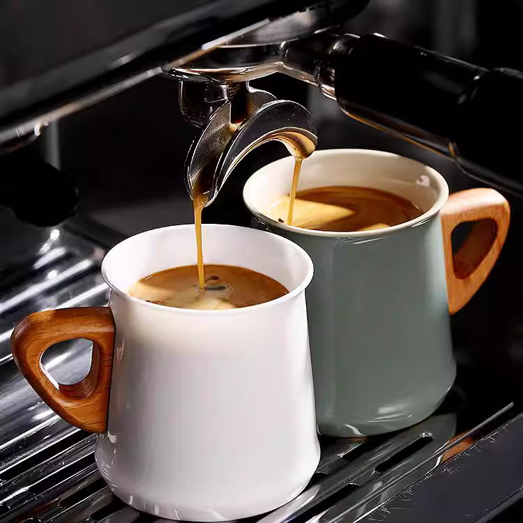 Ly cà phê Bincoo, ly espresso 150ml, chất liệu gốm sứ, kiểu dáng đơn giản phong cách châu Âu, dùng pha cà phê thủ công kiểu Ý.