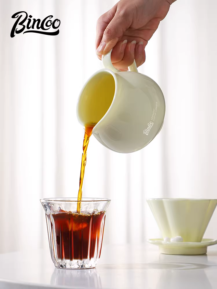 Bộ dụng cụ pha cà phê thủ công Bincoo, ấm pha cà phê chia sẻ, bộ lọc gốm sứ thủ công cao cấp, dùng cho gia đình