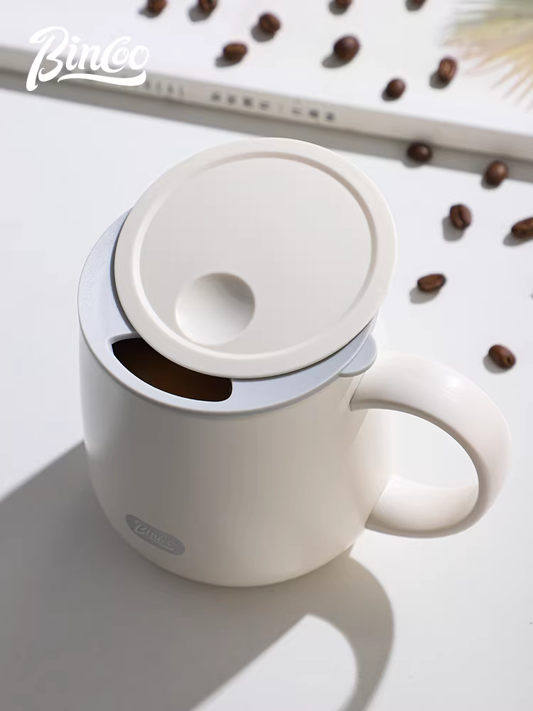 Cốc inox Bincoo316 có nắp, cốc cà phê cách nhiệt, cốc nước, cốc nước văn phòng tại nhà, cốc trà