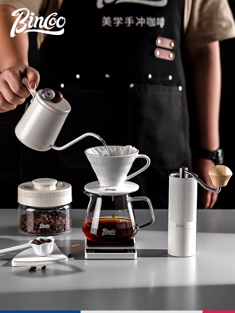 Bộ pha cà phê Bincoo Pour-over, thiết bị pha cà phê, bộ lọc cà phê, bình chia cà phê, máy xay cà phê cầm tay, bộ lọc cà phê V60