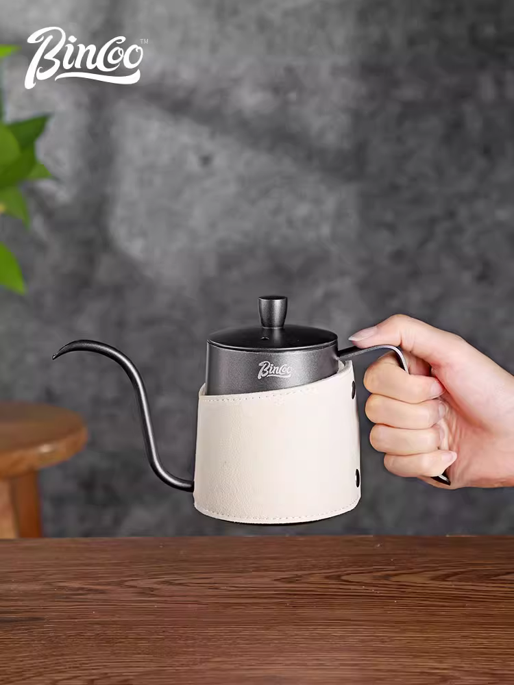 Bộ pha cà phê Bincoo kiểu pour-over với vòi dài bằng thép không gỉ và cốc lọc dùng cho gia đình