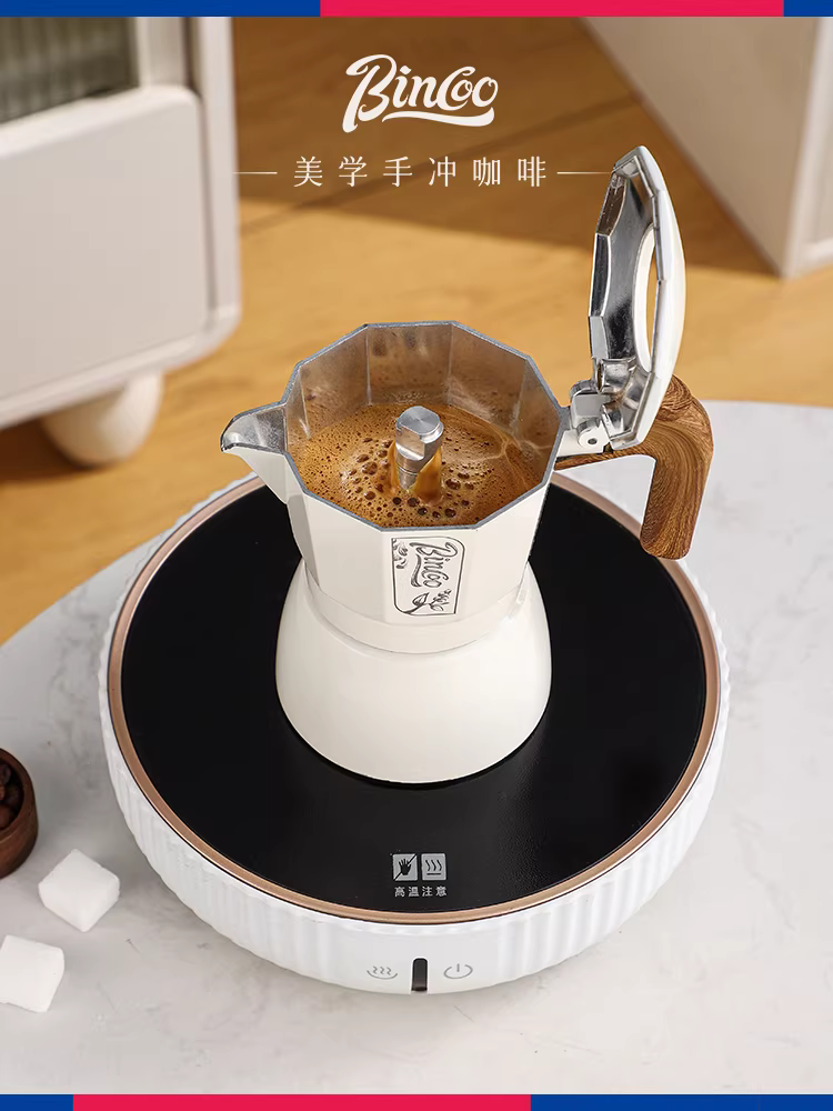 Bếp điện gốm Bincoo, bộ pha cà phê kiểu Ý, bếp đun nhỏ gia dụng, máy đun nước điện pha cà phê