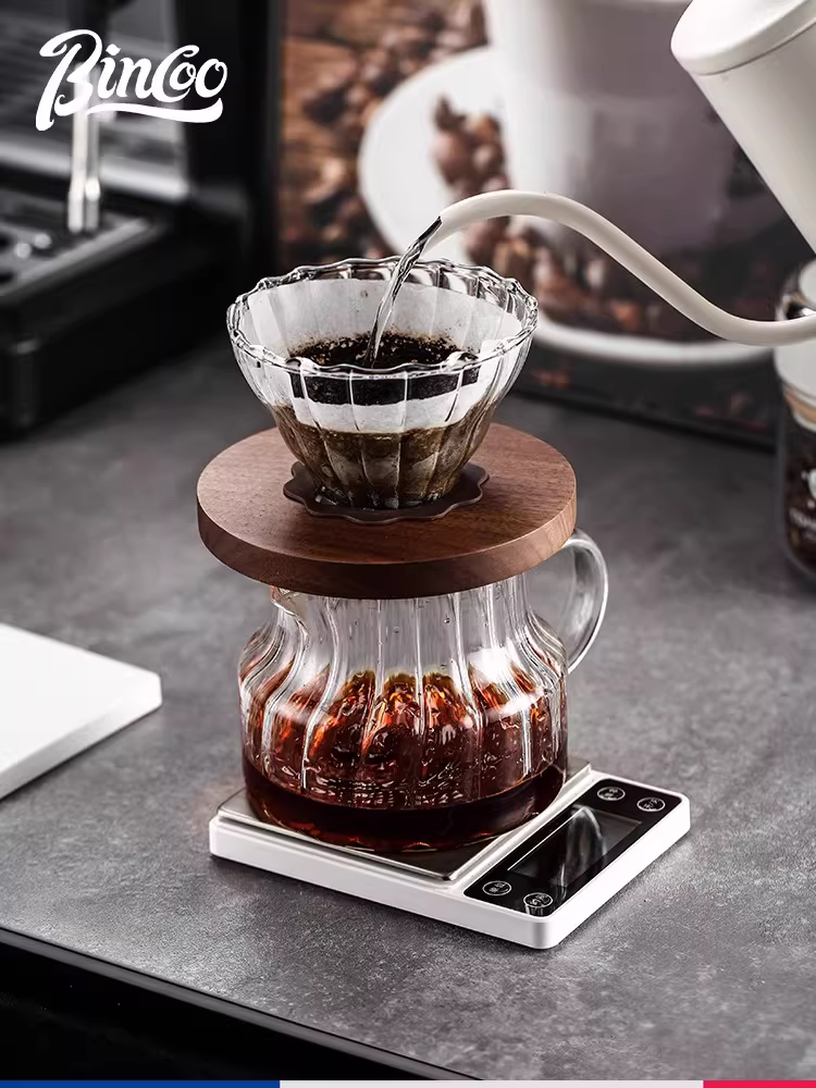 Cân điện tử pha cà phê thủ công Bincoo, đặc biệt để hẹn giờ, cân cà phê mini cầm tay thông minh có thể sạc lại, phong cách Ý