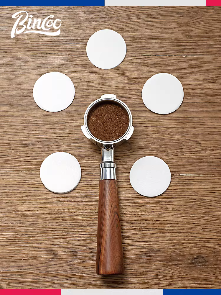 Bộ lọc giấy cà phê BinCoo 100 chiếc, dạng tròn, dùng cho máy pha cà phê espresso, kích thước phổ thông 51/53/54/58mm