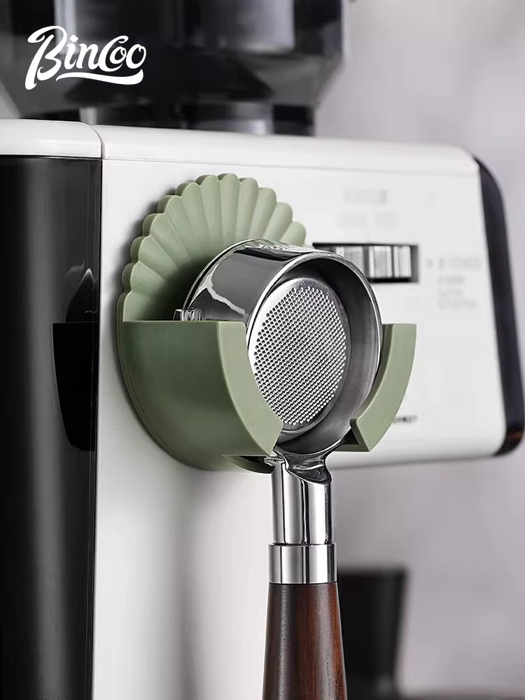 Giá để tay cầm máy pha cà phê Bincoo, kệ để đồ không cần khoan, giá để đồ dưới máy pha cà phê, giá để tay cầm không đáy.