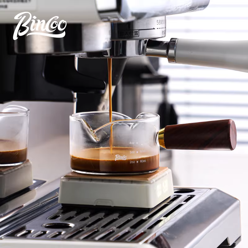 Cốc pha cà phê Bincoo có vạch chia, bình sữa nhỏ, cốc đựng cà phê, cốc đo lường ounce