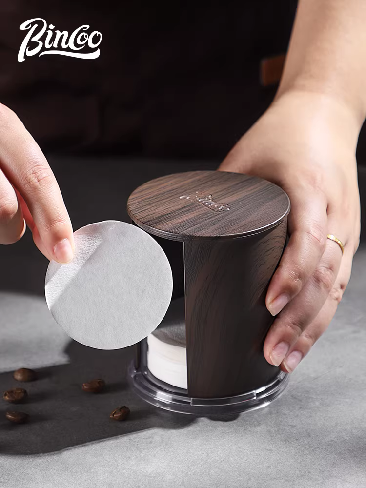 Hộp đựng giấy lọc cà phê Ý Bincoo, hộp đựng giấy lọc chống bụi, hộp đựng giấy lọc máy pha cà phê, hộp đựng bột tròn, giấy lọc đa năng