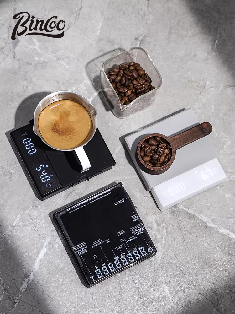 Cân điện tử cà phê Bincoo, cân hạt cà phê đặc biệt theo phong cách Ý, cân cầm tay mini cầm tay thông minh, thiết bị pha cà phê