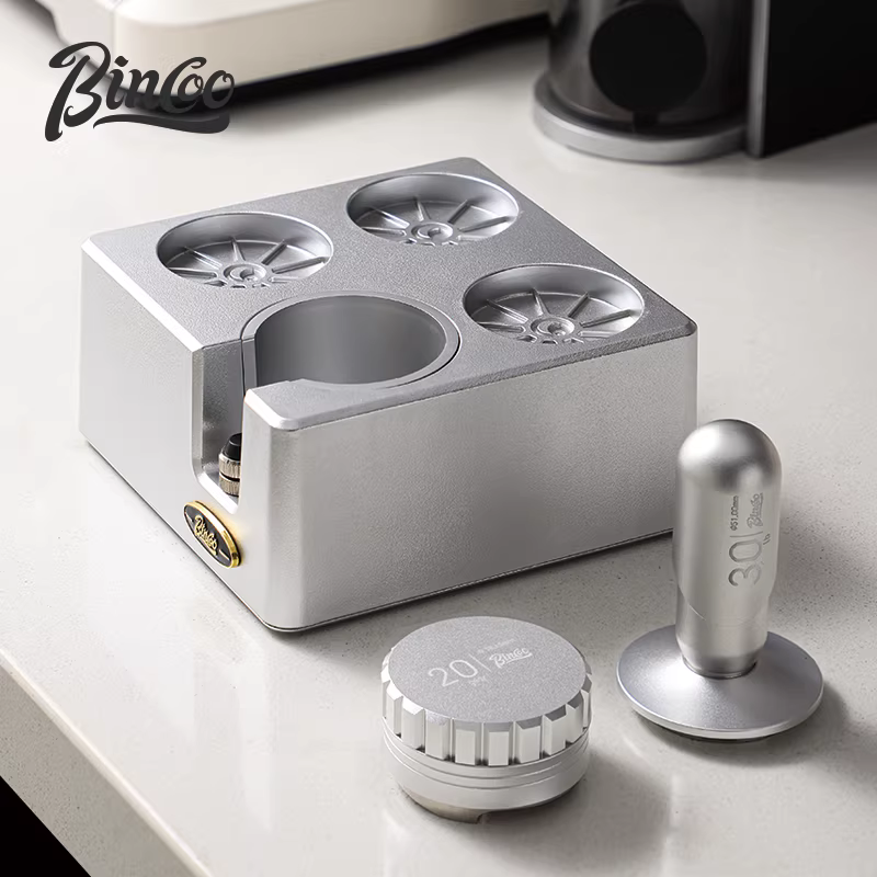 Bộ dụng cụ đầm cà phê Bincoo, dụng cụ phân phối bột, dụng cụ đầm, bộ ba món, dụng cụ máy pha cà phê espresso 51/58mm