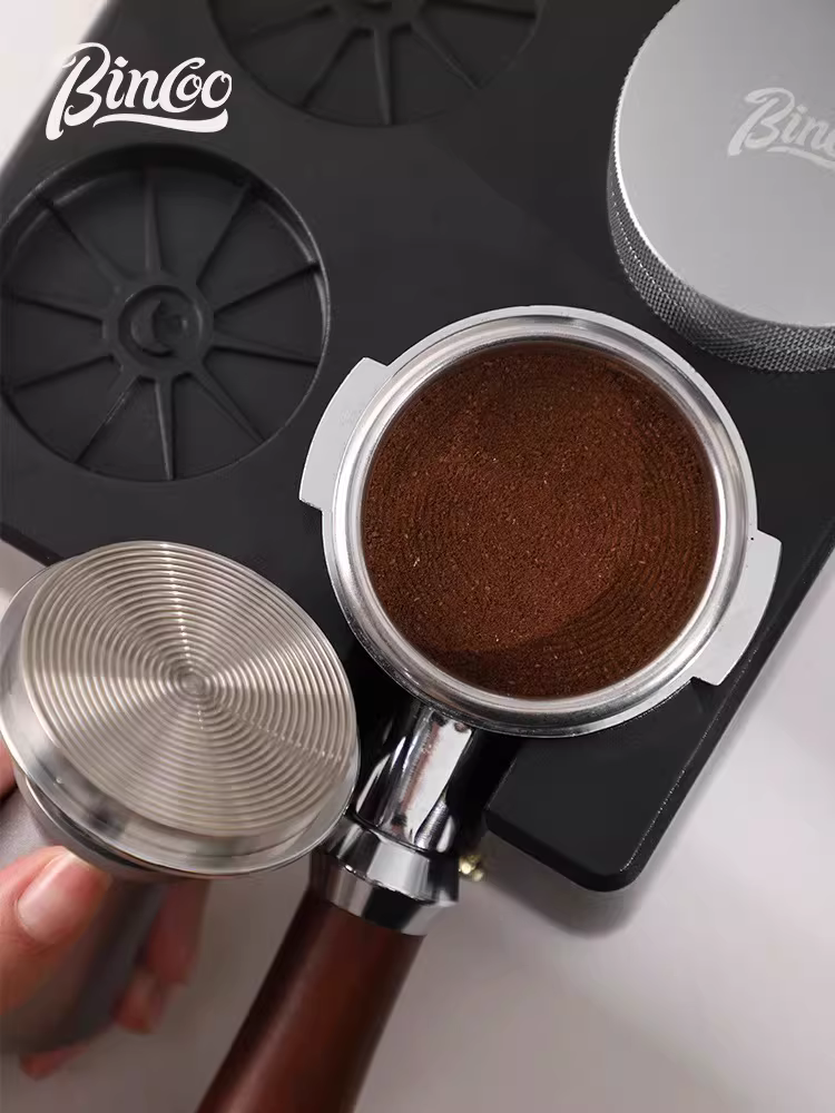 Dụng cụ nén cà phê Bincoo đa năng, kiểu búa đàn hồi, 51/58mm, lực nén không đổi, thép không gỉ, kiểu Ý