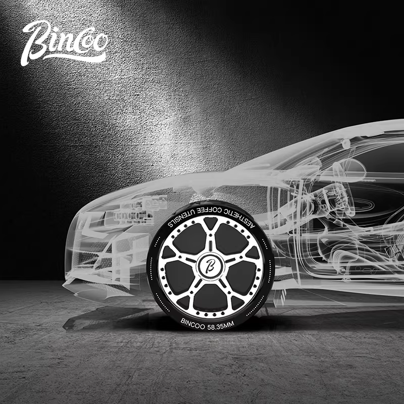 Nhà phân phối bột cà phê Ý Bincoo, bộ phân phối bột có thể điều chỉnh trọng lực tự động, 58mm, tự động điều chỉnh độ cao, bột phẳng đa năng.