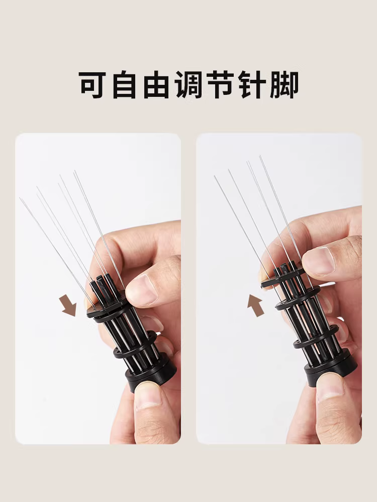 Kim phân phối cà phê Bincoo bằng thép không gỉ, dụng cụ khuấy cà phê, dụng cụ khuấy bột, kim phân phối, kiểu Ý