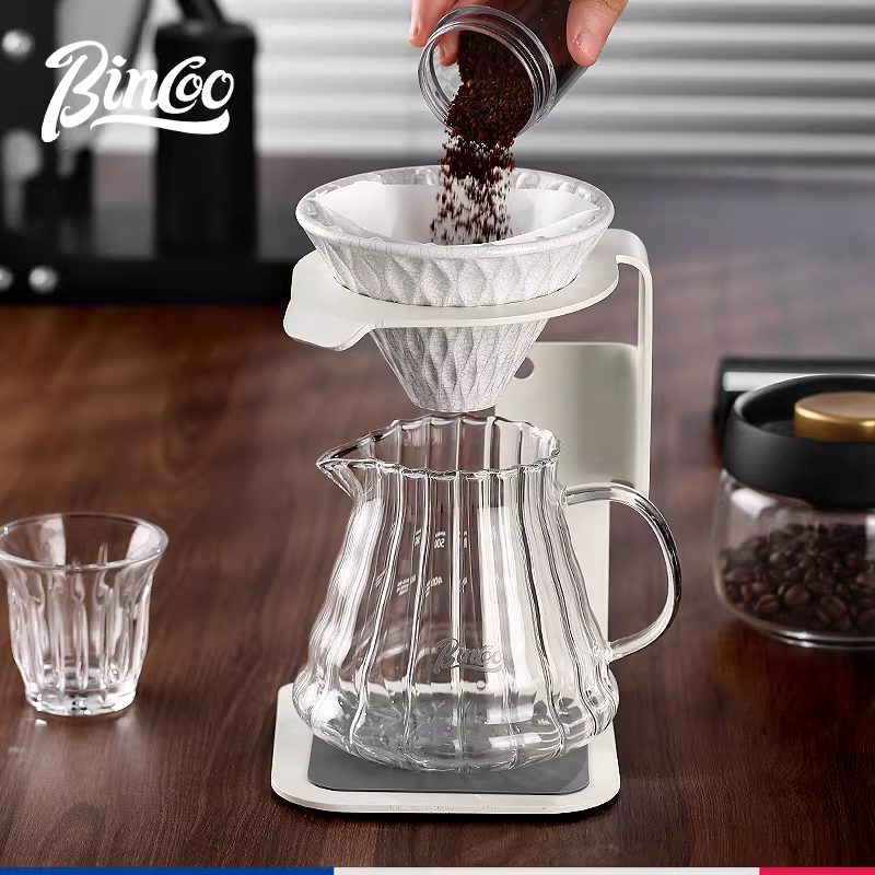 Giá đỡ phin pha cà phê Bincoo phong cách retro công nghiệp, giá đỡ cốc lọc v60, giá đỡ phin pha cà phê thủ công, bộ dụng cụ pha cà phê